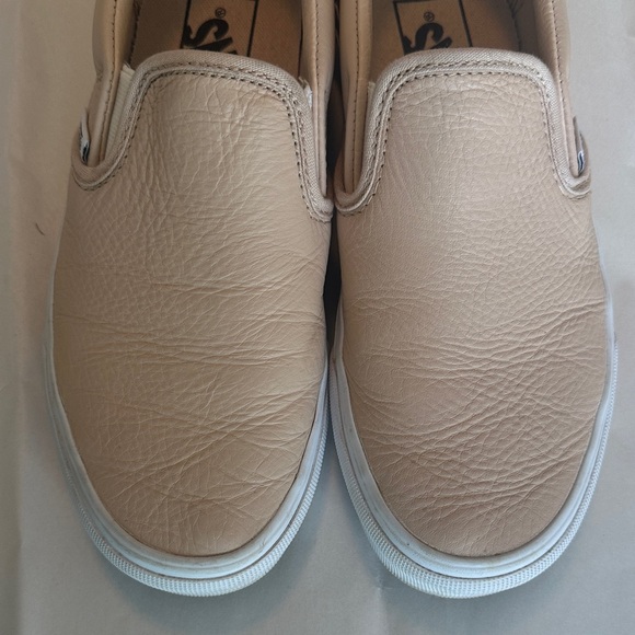 Vans Classic Slip-On Sneakers Frappe Leather Size 6.5 - Picture 8 of 10